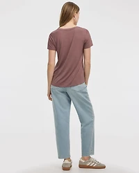 T-shirt à col V - R Essentiels