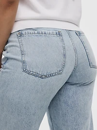 Mid-Rise Ripped Baggy Jean - Curvy Fit