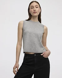 Sleeveless Crew-Neck Top