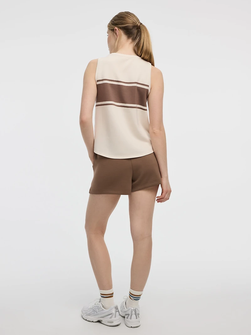 Striped Crew-Neck Tank - HYLUX Hyba