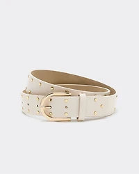 Ceinture en faux cuir à clous