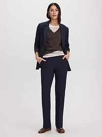 Straight-Leg High-Rise Pants