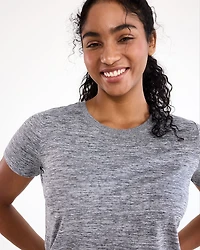 T-shirt à col rond et manches courtes