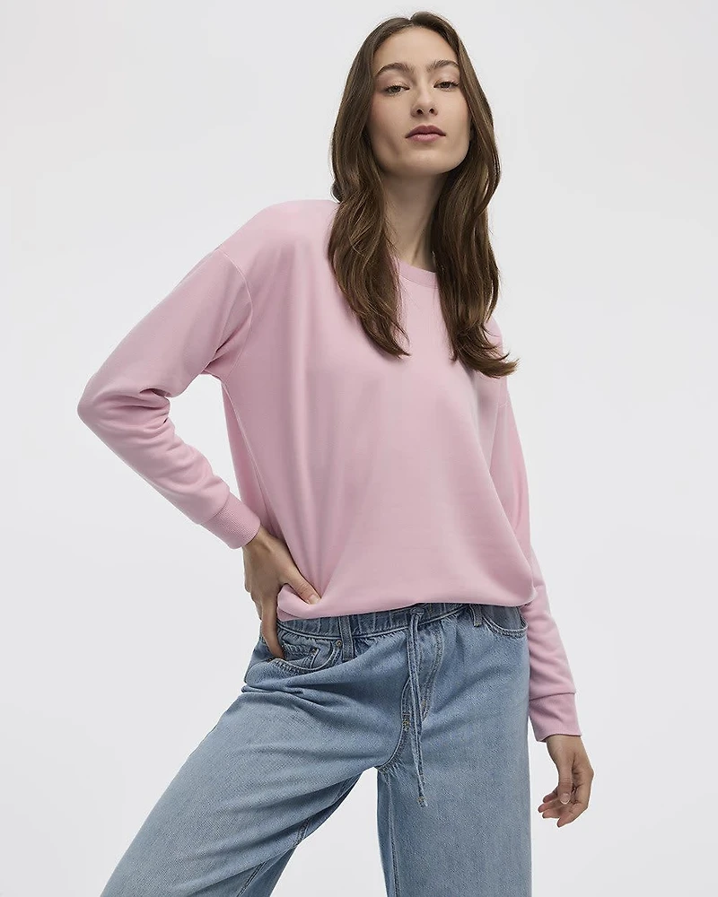Long-Sleeve Crew-Neck Sweatshirt - R Essentials
