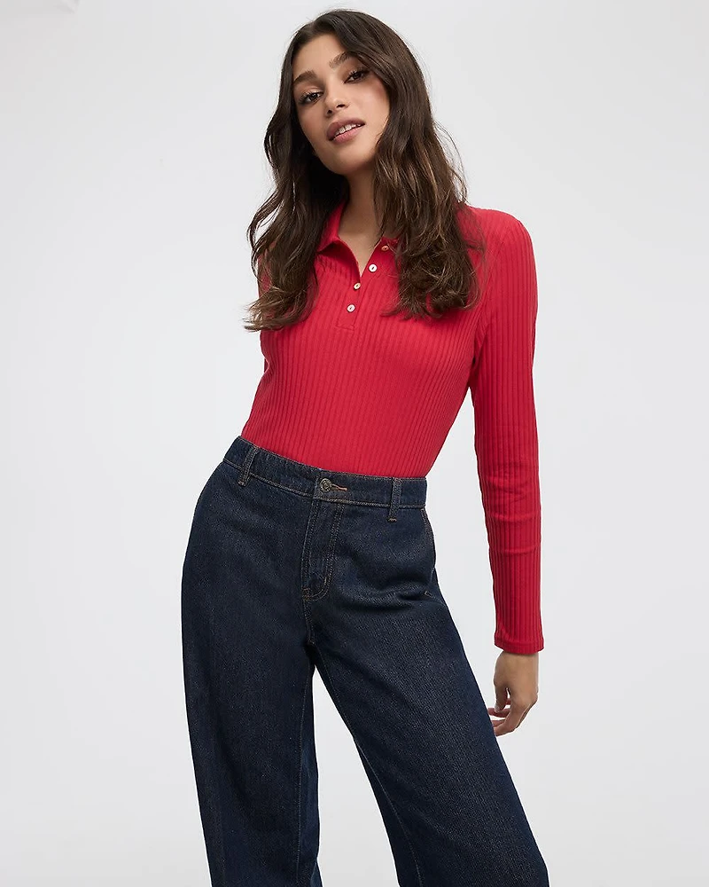 Polo à manches longues