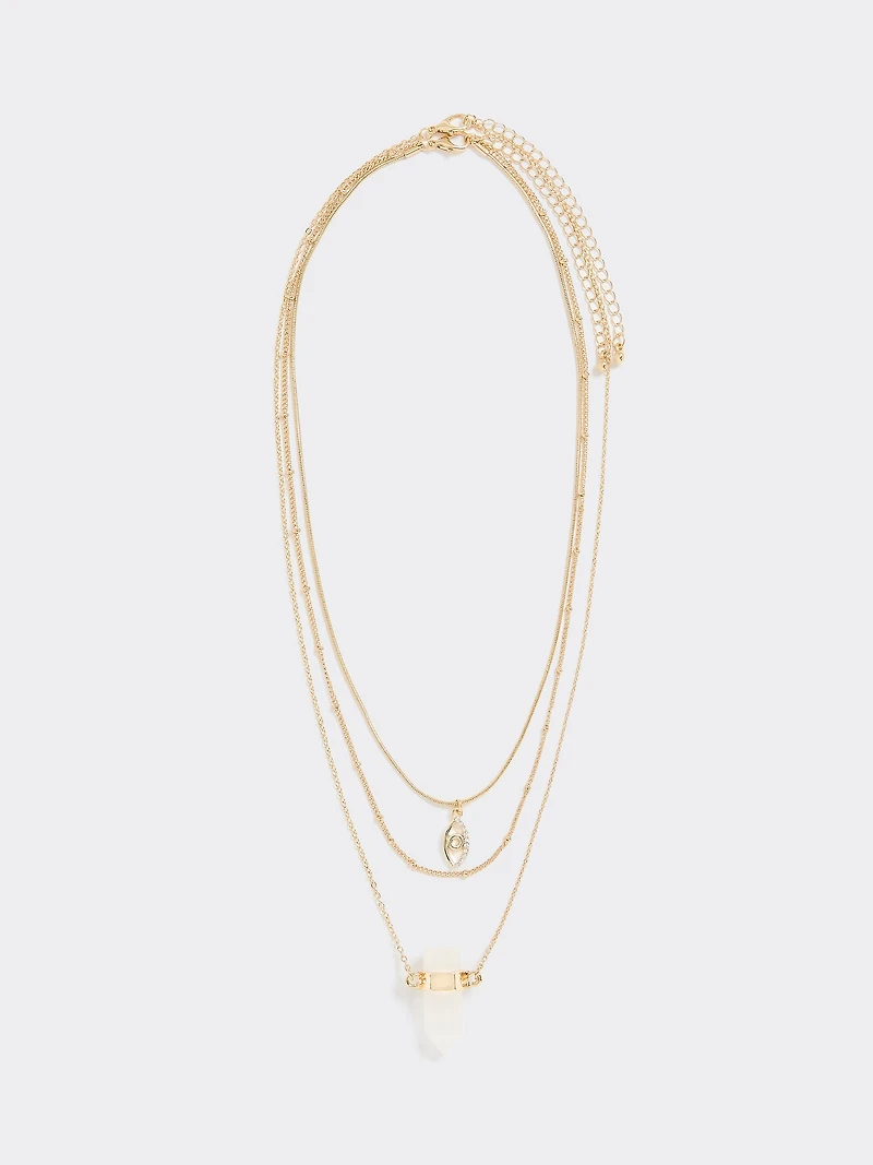 Mystical Short Necklace with Stones