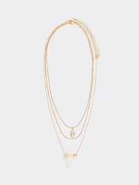 Mystical Short Necklace with Stones