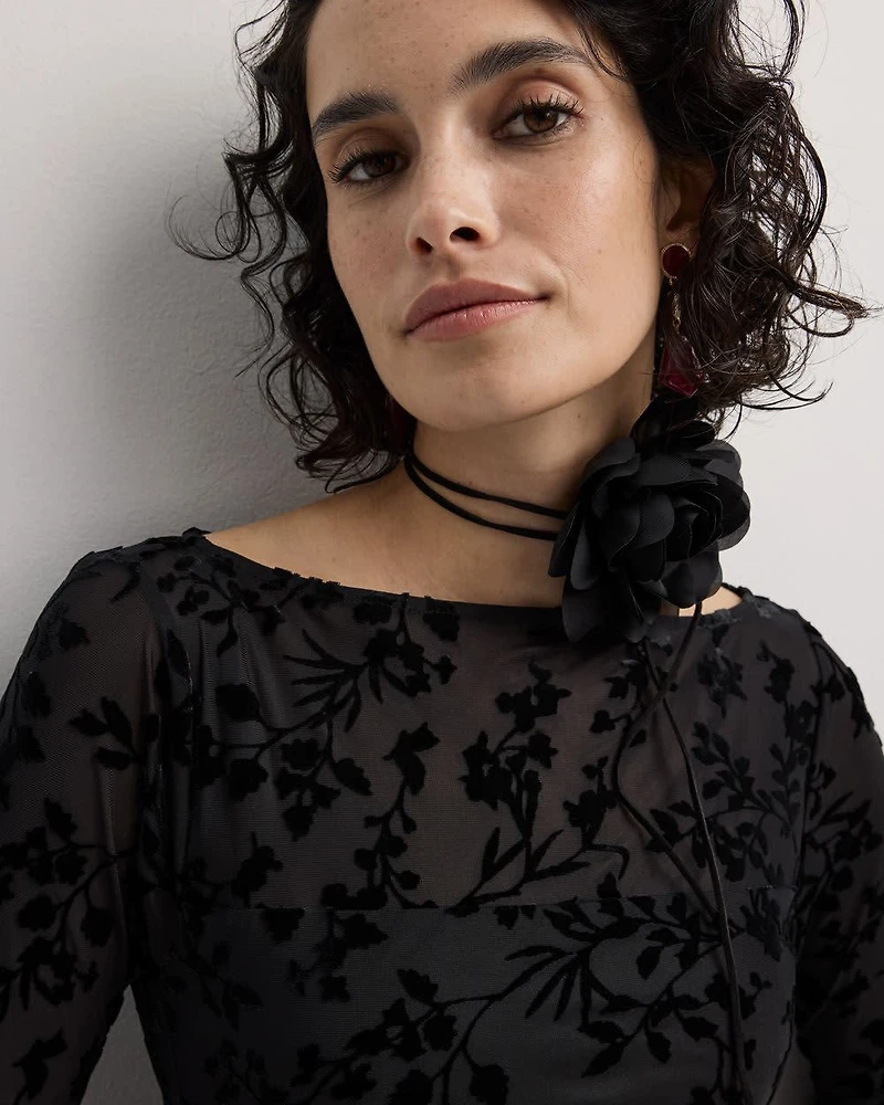 Long-Sleeve Bodycon Mini Dress