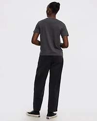 Short-Sleeve Crew-Neck Tee with Rhinestones