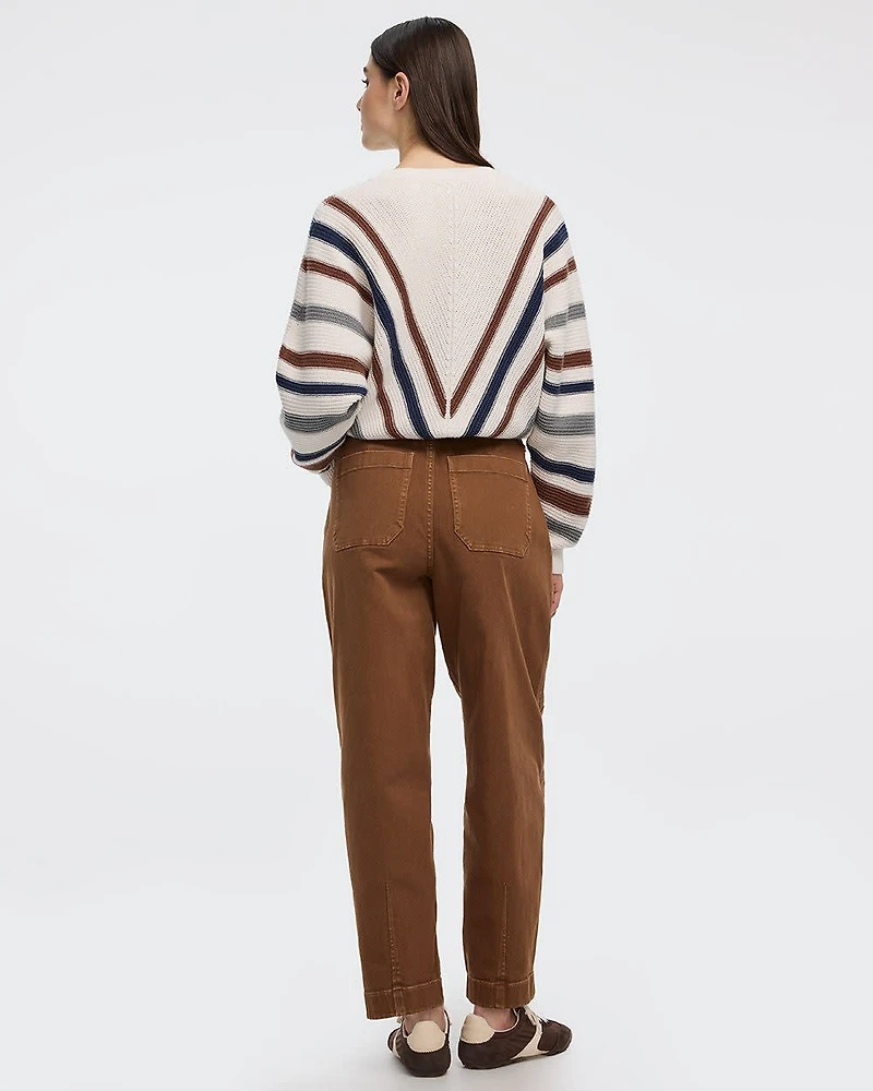 High-Rise Barrel Utility Pant