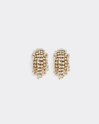 Earrings with Rhinestone Cluster