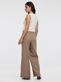 Veste sans manches à col rond