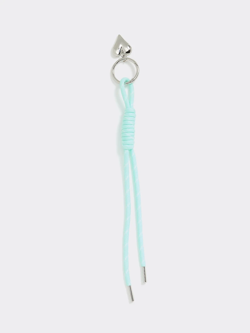 Cord Bag Charm with Heart