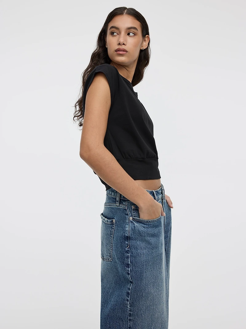 Short-Sleeve Off-the-Shoulder Top