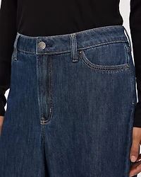 Jean à jambe large et taille haute