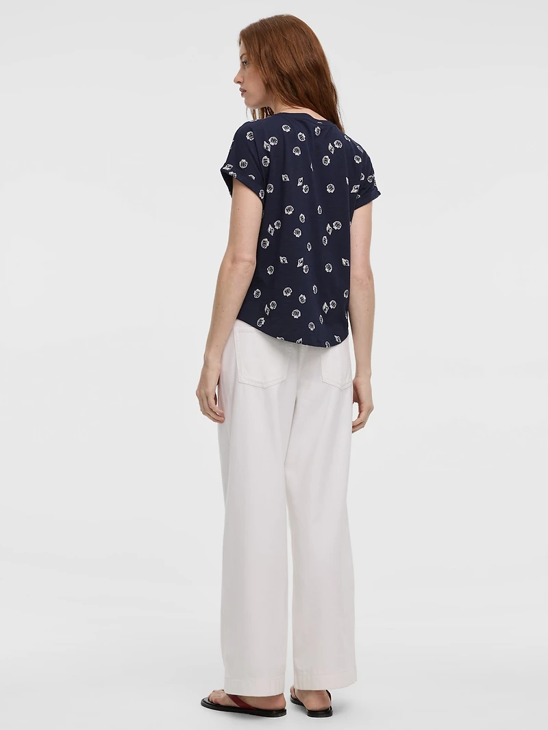 T-shirt à manches courtes et col rond