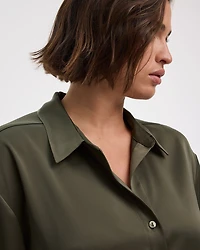 Satin Long-Sleeve Shirt