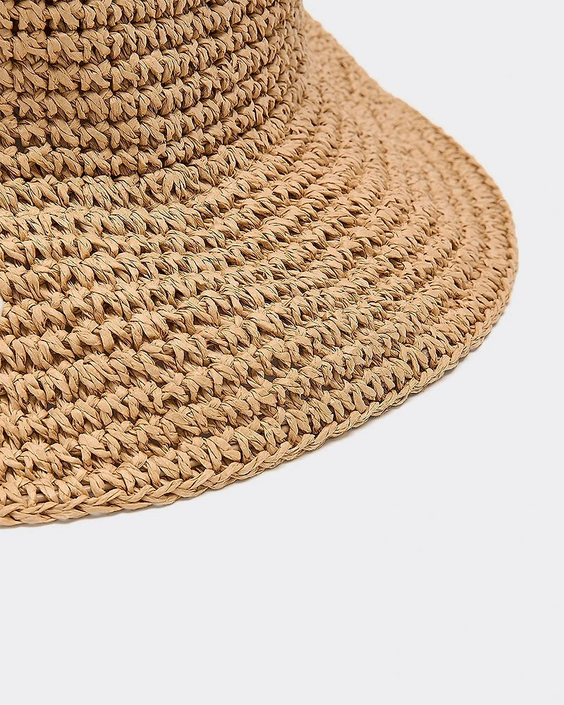 Straw Bucket Hat