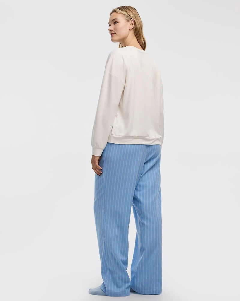 Straight-Leg Flannel Pyjama Pant