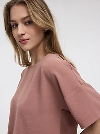 Blouse t-shirt à col rond
