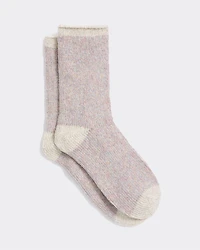 Winter Socks with Coloured Hem