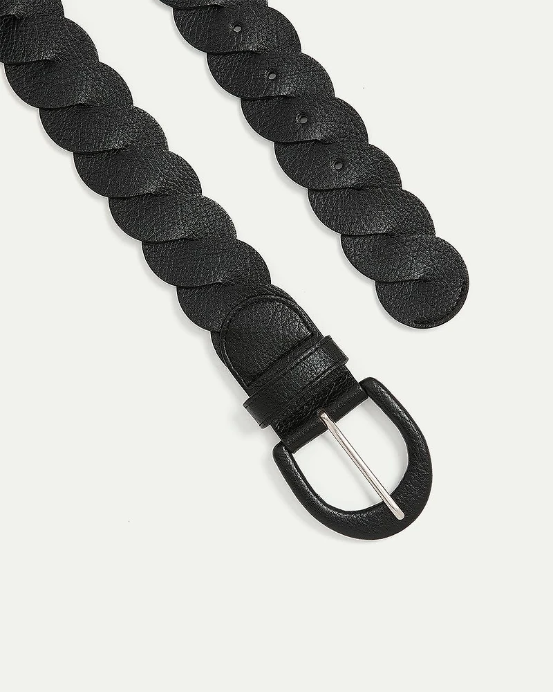 Ceinture torsadée en faux cuir