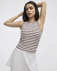 Ribbed Fitted Tank wtih Stripes - Hyba