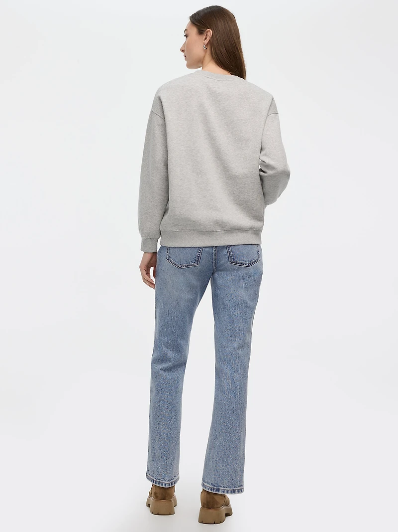 Long Crew-Neck Fleece Sweatshirt - R Essentials