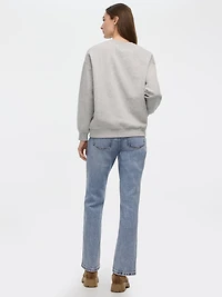 Long Crew-Neck Fleece Sweatshirt - R Essentials