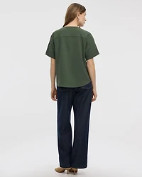 Crew-Neck T-Shirt Blouse