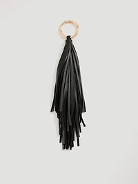 Faux Leather Fringe Bag Charm