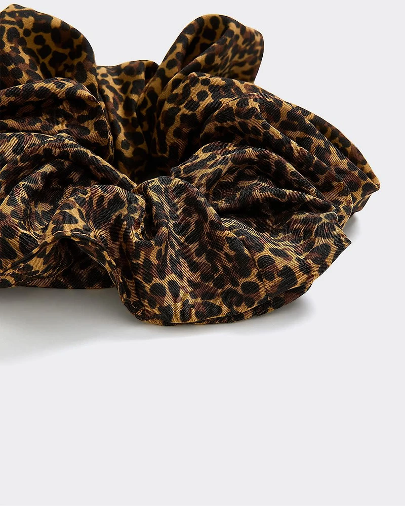 Chouchou à motif léopard