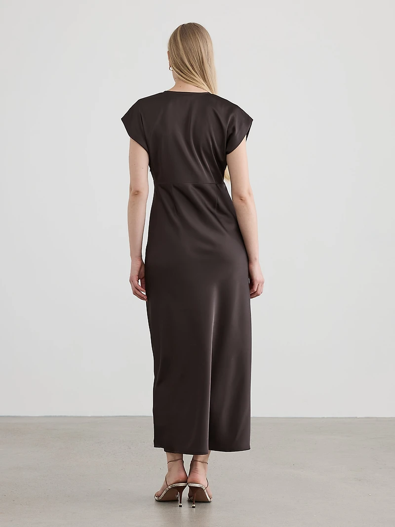 V-Neck Empire Maxi Dress