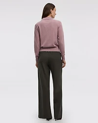 Long-Sleeve Wool-Blend Polo