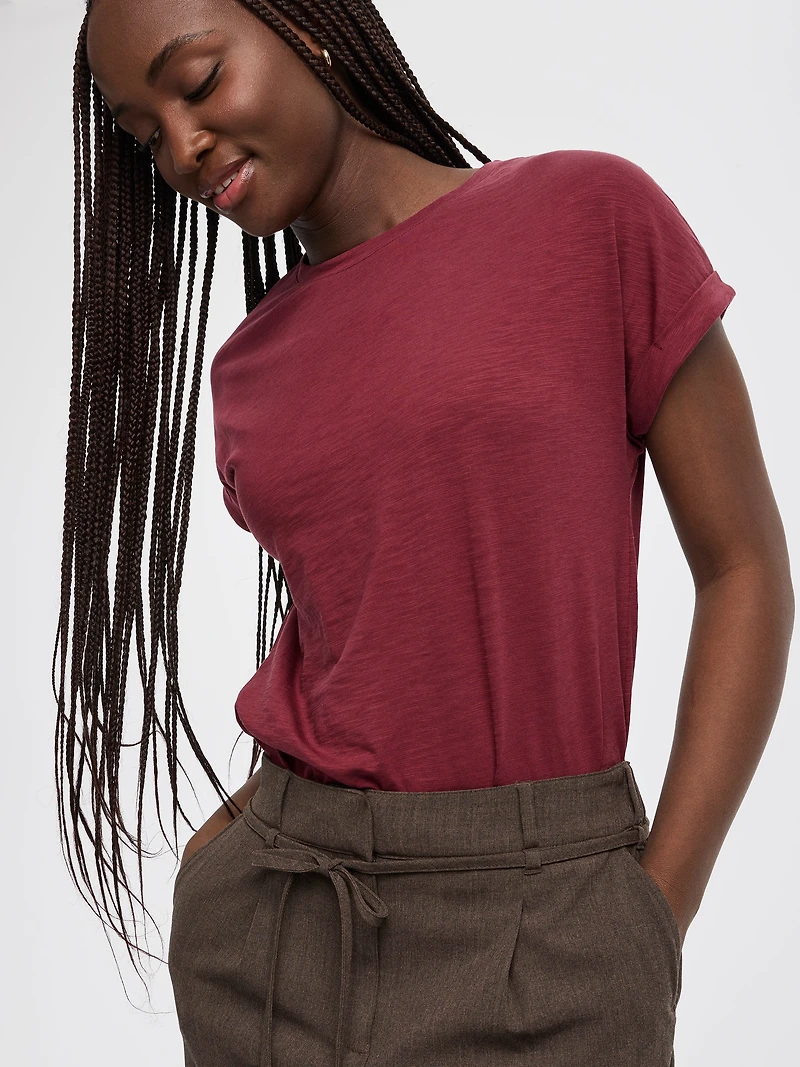 T-shirt à manches courtes et col rond