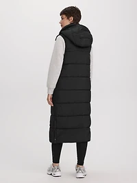 Long Quilted Sleeveless Vest - Hyba