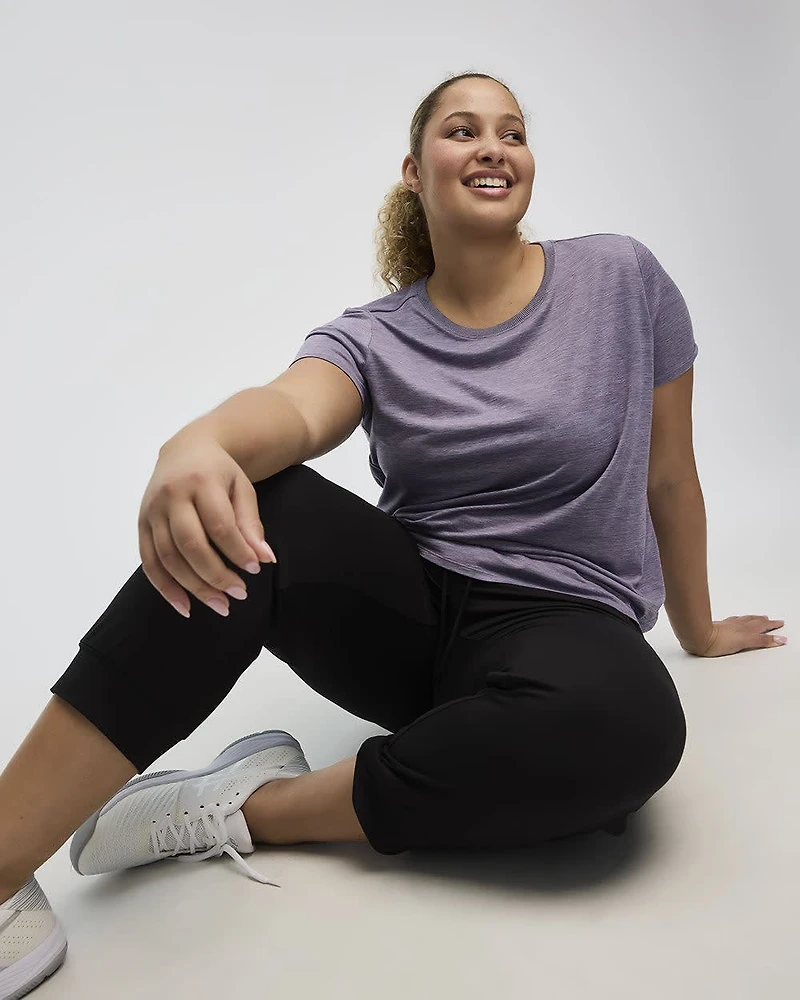 T-shirt à col rond et manches courtes - DRY-LUX (MD) Hyba Essentiels