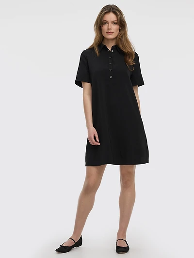 Short-Sleeve Polo Dress