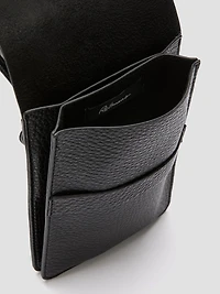 Faux-Leather Cross-Body Phone Bag