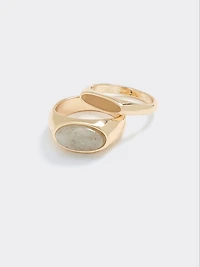 Bague avec pierres - Ensemble de 2