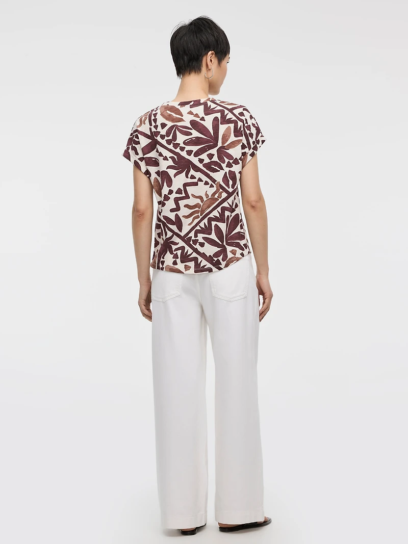 T-shirt à manches courtes et col rond