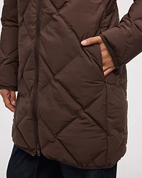 Long Hooded Puffer Jacket