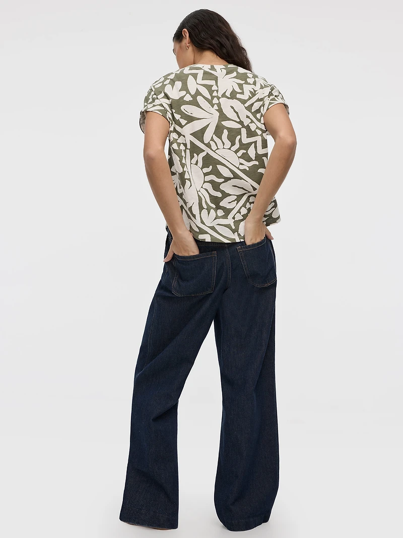 T-shirt à manches courtes et col rond