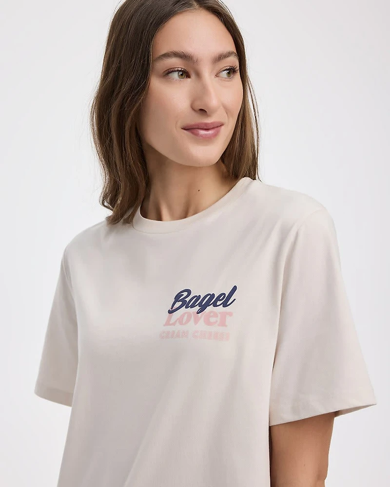 Loose Crew-Neck Graphic T-Shirt