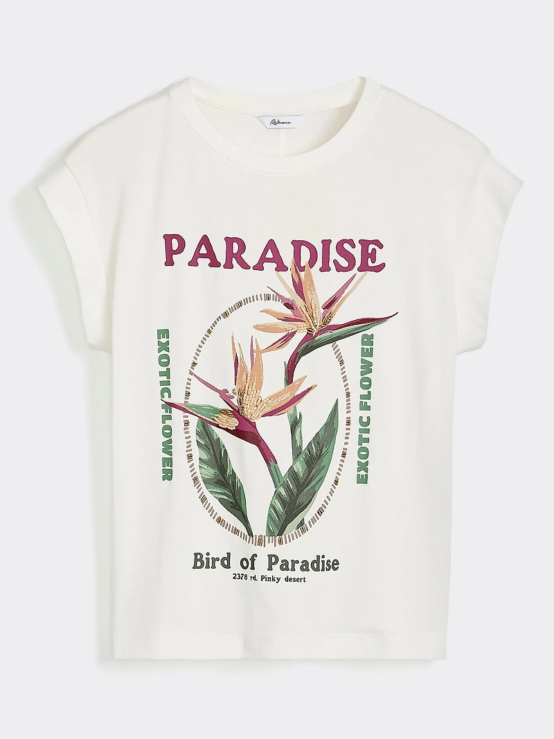 Extended-Sleeve Crew-Neck Tee