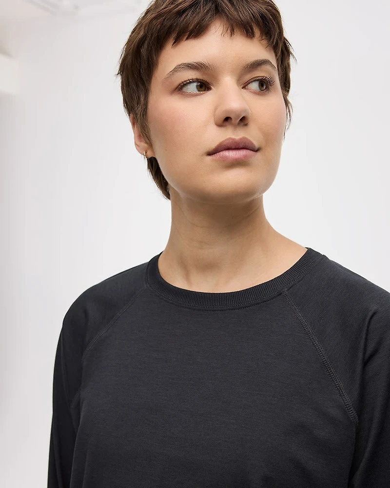 Long-Sleeve Crew-Neck Pullover - Dry-Lux (R) Hyba Essentials