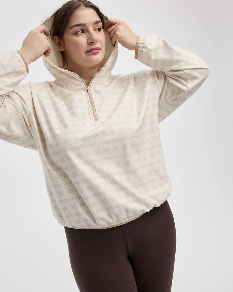 Hooded Polar Fleece Pullover - Hyba