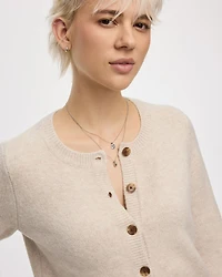 Long-Sleeve Crew-Neck PlushSoft Cardigan