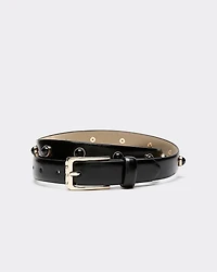 Faux Leather Belt with Studs