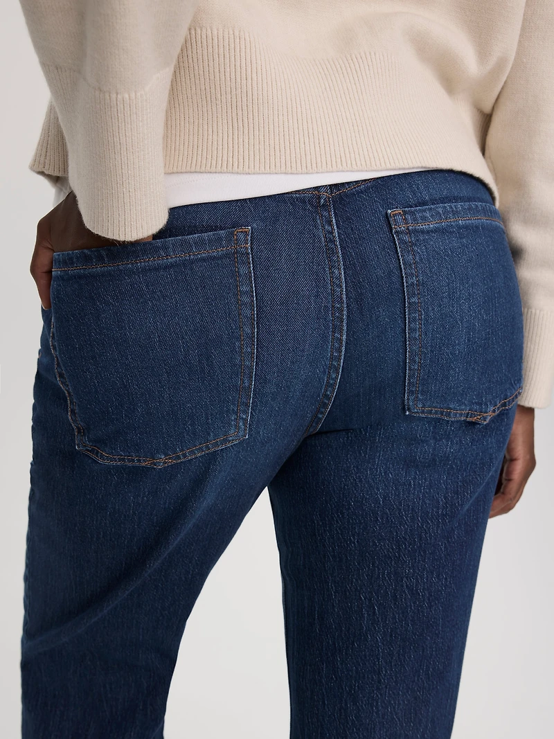 Jean à jambe évasée et taille haute - Coupe Courbes